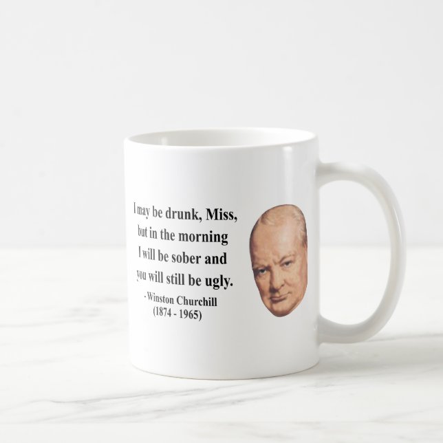 Taza De Café Cita 2b de Winston Churchill (Derecha)