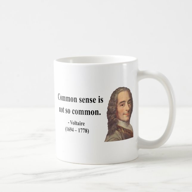 Taza De Café Cita 3b de Voltaire (Derecha)