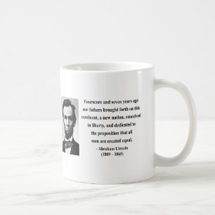 Taza De Café Cita 5b de Abraham Lincoln