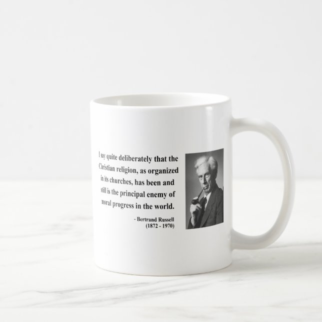 Taza De Café Cita 5b de Bertrand Russell (Derecha)