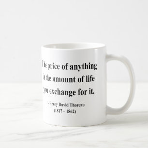 Taza De Café Cita 6a de Thoreau