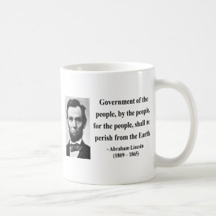 Taza De Café Cita 7b de Abraham Lincoln