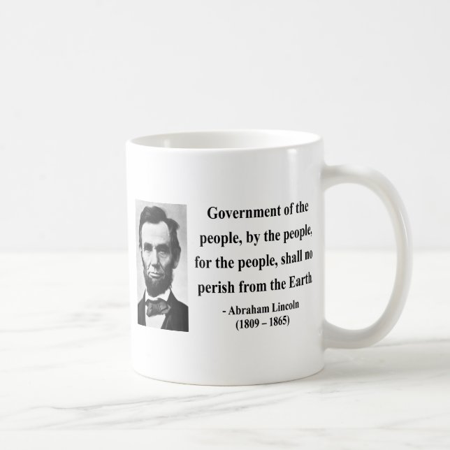 Taza De Café Cita 7b de Abraham Lincoln (Derecha)