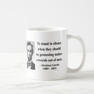 Taza De Café Cita 8b de Abraham Lincoln