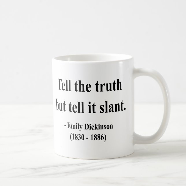 Taza De Café Cita 9a de Emily Dickinson (Derecha)