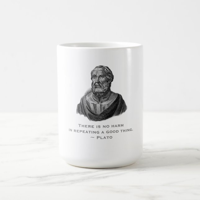 Taza De Café Cita al filósofo Platón de buena fe (Centro)