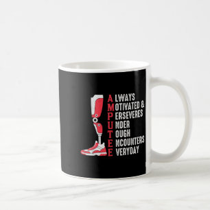 Taza De Café Cita amputada Cirugía divertida de piernas protési