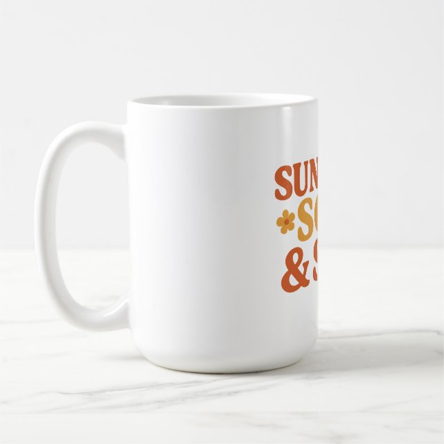 Taza De Café Cita audaz inspirada en Sunshine Soul & Sass Retro (Izquierda)
