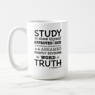 Taza De Café Cita bíblica 2 Timothy 2:15