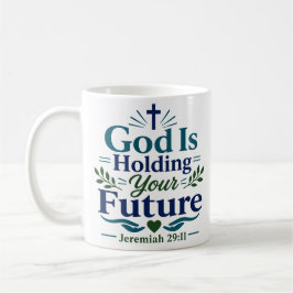 Taza De Café Cita Bíblica de Dios Tiene Tu Futuro