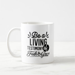 Taza De Café Cita Bíblica Testimonio Vivo Motivación Cristiana