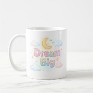 Taza De Café Cita caprichosa en pastel suave sobre fondo blanco