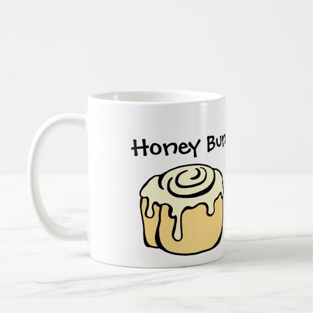 Taza De Café Cita cómica del humor de amor lindo bollo (Izquierda)