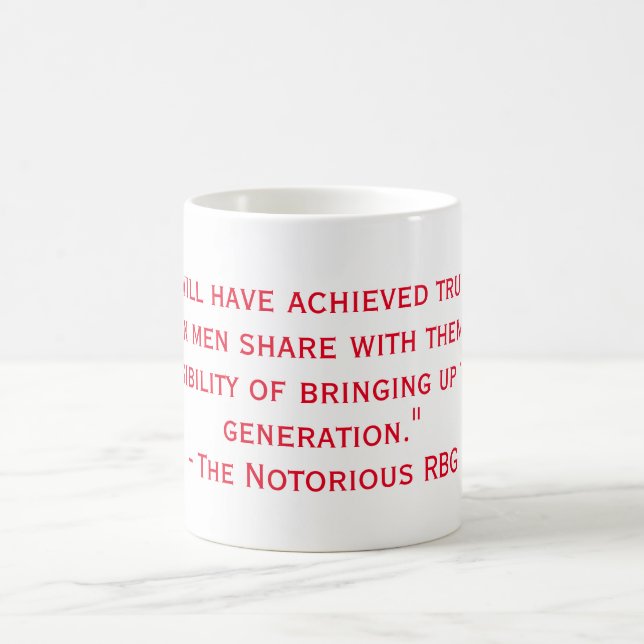 Taza De Café Cita conocida de RBG Mug (Centro)