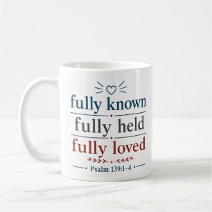 Taza De Café Cita cristiana completamente conocida, completamen