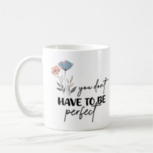 Taza De Café Cita cristiana de flores de Boho