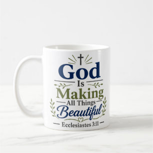 Taza De Café Cita Cristiana Dios Está Haciendo Todas Las Cosas 