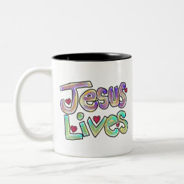 Taza De Café Cita cristiana ‘Jesús vive’ Artesanía única