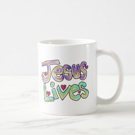 Taza De Café Cita cristiana ‘Jesús vive’ Artesanía única