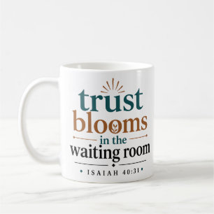 Taza De Café Cita cristiana La confianza florece en la sala de 