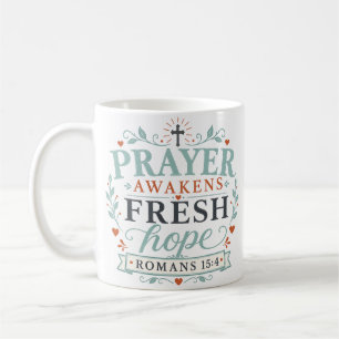 Taza De Café Cita cristiana: la oración despierta una nueva esp
