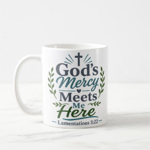 Taza De Café Cita Cristiana Moderna La Misericordia De Dios Me 