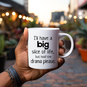 Taza De Café Cita de 15 oz para que el Drama sea divertido