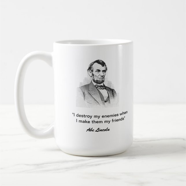 Taza De Café Cita de Abe Lincoln (Izquierda)