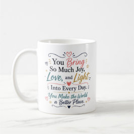 Taza De Café Cita de Agradecimiento Infantil - Gracias 