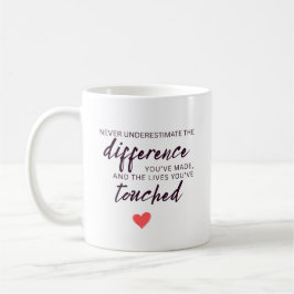 Taza De Café Cita de Agradecimiento Personalizada