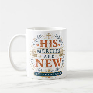 Taza De Café Cita de Aliento Diaria Sus Misericordias Son Nueva