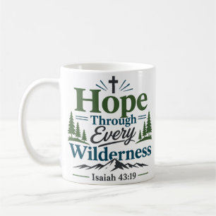 Taza De Café Cita de aliento Esperanza a través de cada desiert