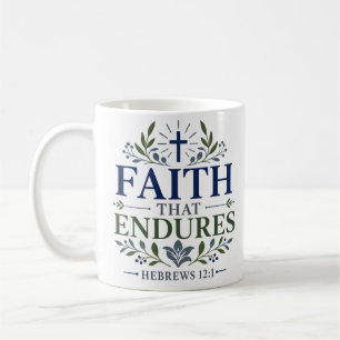Taza De Café Cita de aliento espiritual Fe que perdura