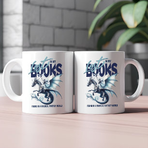 Taza De Café Cita de amante de libros de Dragon and Fairy and F