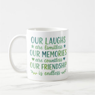 Taza De Café Cita de amistad en acuarela