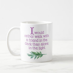 Taza De Café Cita de amistad Motivadora