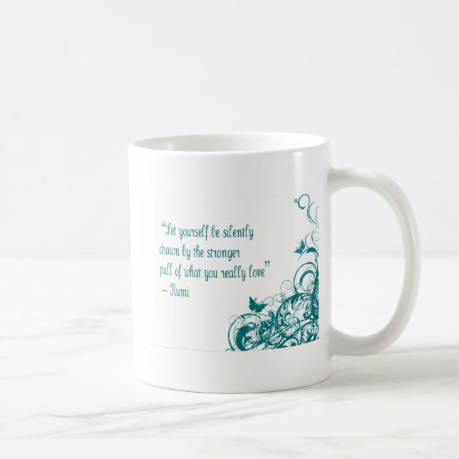 Taza De Café cita de amor de Rumi (Derecha)
