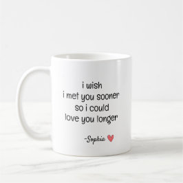 Taza De Café Cita de amor romántico personalizada