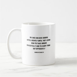Taza De Café Cita de Andrew Carnegie - Pedidos -