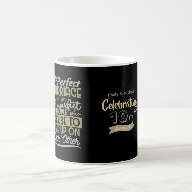 Taza De Café CITA DE Aniversario Boda Personalizado - CUALQUIER (Centro)