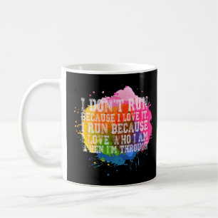 Taza De Café Cita De Awesome Runner Que No Corro Porque Me Enca