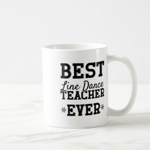 Taza De Café Cita de bailarín de línea de baile divertida Line 