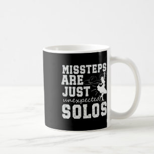 Taza De Café Cita de bailarín de línea de baile divertida Line 