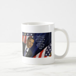 Taza De Café Cita de Barack Obama en historia