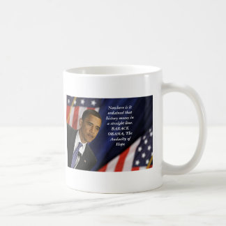 Taza De Café Cita de Barack Obama en historia