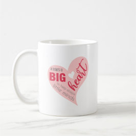Taza De Café Cita de Big Heart Valentine