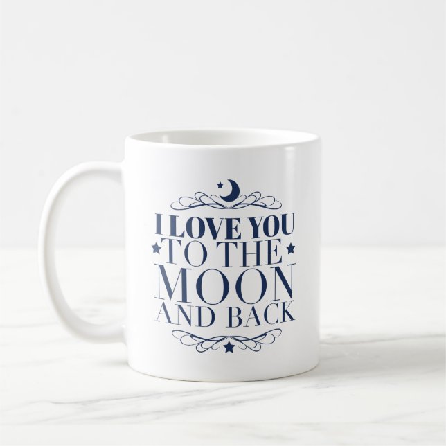 Taza De Café Cita de Blue Moon Love Life (Izquierda)