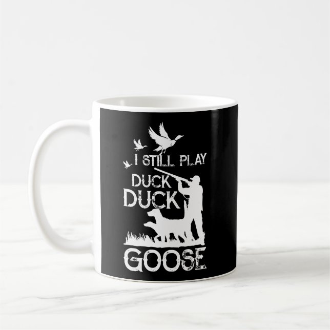 Taza De Café Cita De Cazador De Patos Que Todavía Juego A Ganso (Izquierda)