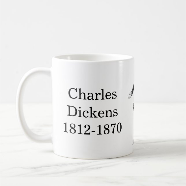 Taza De Café Cita de Charles Dickens en libros (Izquierda)