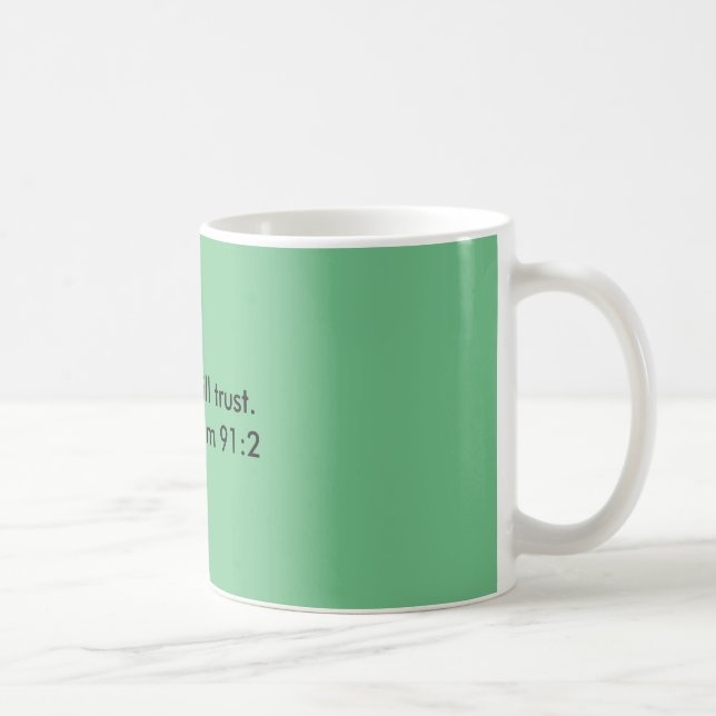 Taza De Café Cita de confianza de Dios (Derecha)